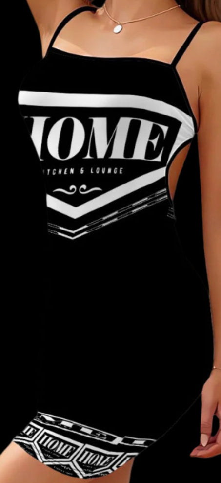 HOME Chiwaiian Dress - BLACK