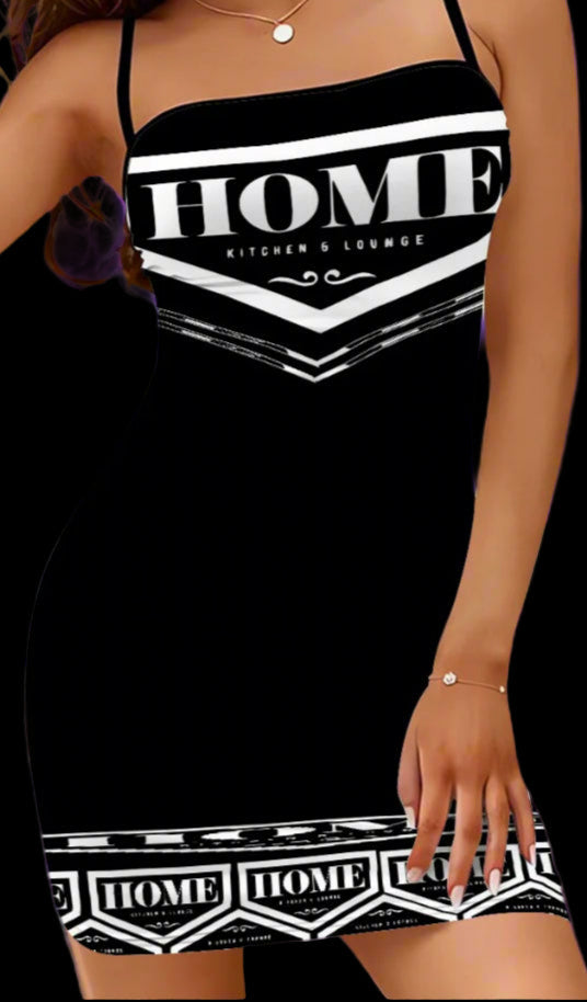 HOME Chiwaiian Dress - BLACK