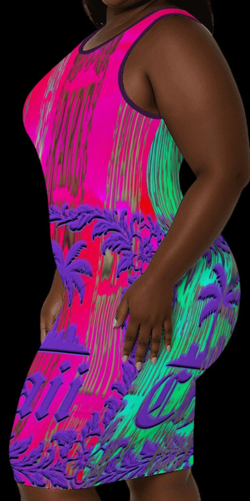 Chiwaiian Dress - Pink/Neon