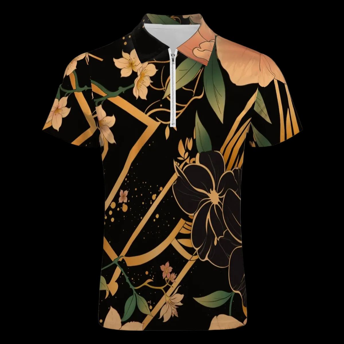 CHIWAII™ Men's Short-Sleeved Quarter-Zip Polo