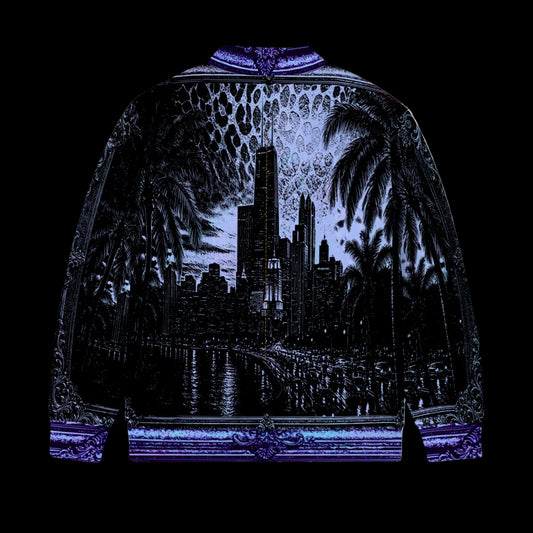 Chiwaiian Snap Jacket - Deep Black Pearl