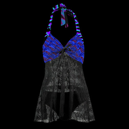 Hyryder Lace-Up Skirted Two Piece Swimsuit